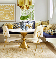 Marble dining table and chair combination round table turntable light luxury dining table household small apartment Nordic stainless steel table