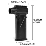 140 000 вращающихся турбин без вентилятора без вентилятора без моторного вентилятора с высоким содержанием скорости турбинного фен в пыль рука, держащая воду, выдувающая снег и снег