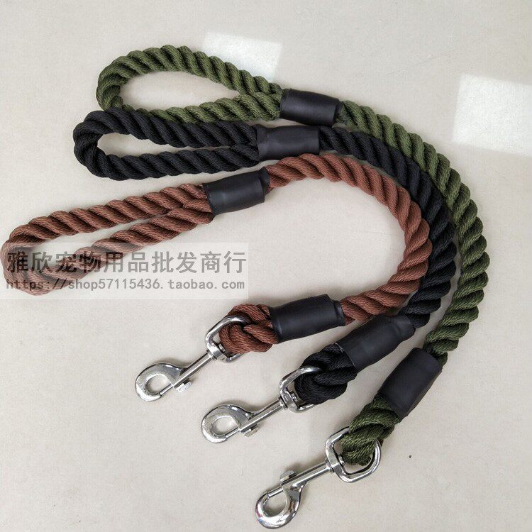 Medium Large Dog Nylon Dog Traction Rope Pull with Gold Maud Shepherd Dog rope Large Dog Traction Dog Walking Dog Rope