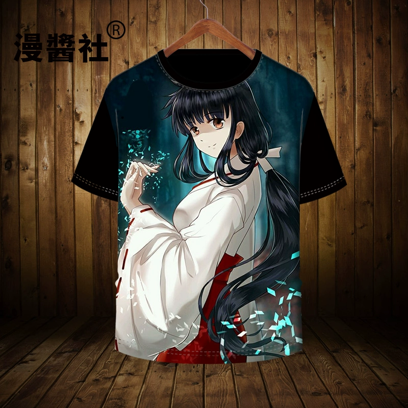 Inuyasha anime xoay quanh hoa chuông Gwynet giết chết Nai Nai mùa hè tay ngắn hai nhân dân tệ in áo thun - Carton / Hoạt hình liên quan