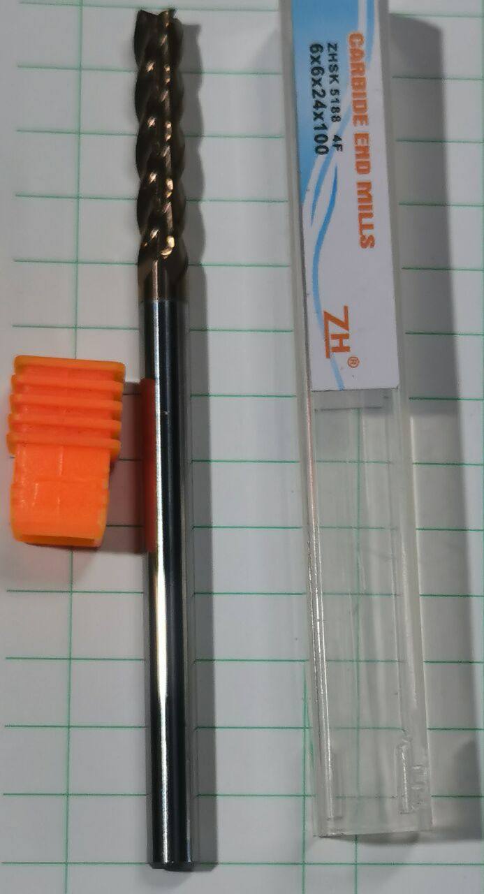 Zhonghong 55 degree lengthened integral alloy tungsten steel keyway CNC tool coated end mill 2 4 blade special promotion - Taobao