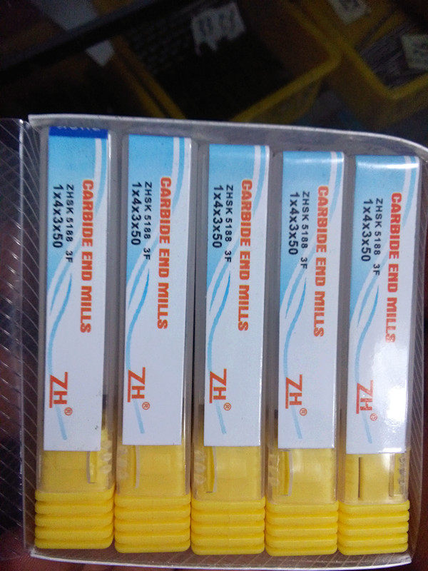 Zhonghong 50-degree overall alloy tungsten steel keyway CNC tool coating end mill 2 4 special promotions