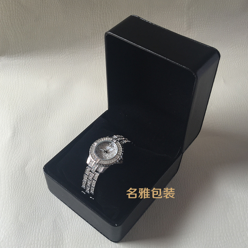 Lật hộp đồng hồ pu da đồng hồ lớn hộp đồng hồ đeo tay hộp có thể được in hình ảnh văn bản LOGO hộp đồng hồ tùy chỉnh - Vòng đeo tay Clasp vòng dâu tằm cho bé