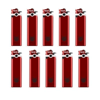 10 пробных упаковок чистого красного цвета