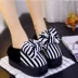 Dép cotton 2018 mới mùa đông hoang dã nữ sinh trái tim in lưới cotton đỏ công sở cao gót đế dày dễ thương dép puma chính hãng Dép