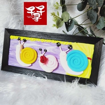 Search for creativity (wood grain long strip 1025 photo frame) table black white wood color without glass bracket