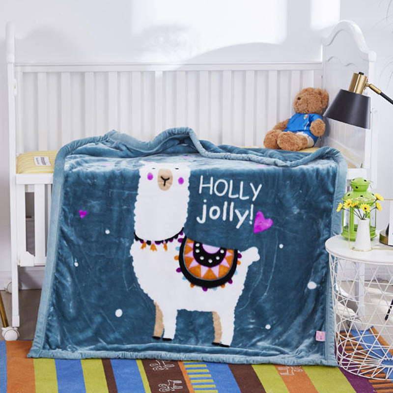 Newborn Children's Blanket Kindergarten Thick Double Blanket Cartoon Men and Women Baby Carpet Warm Baby Cover Blanket