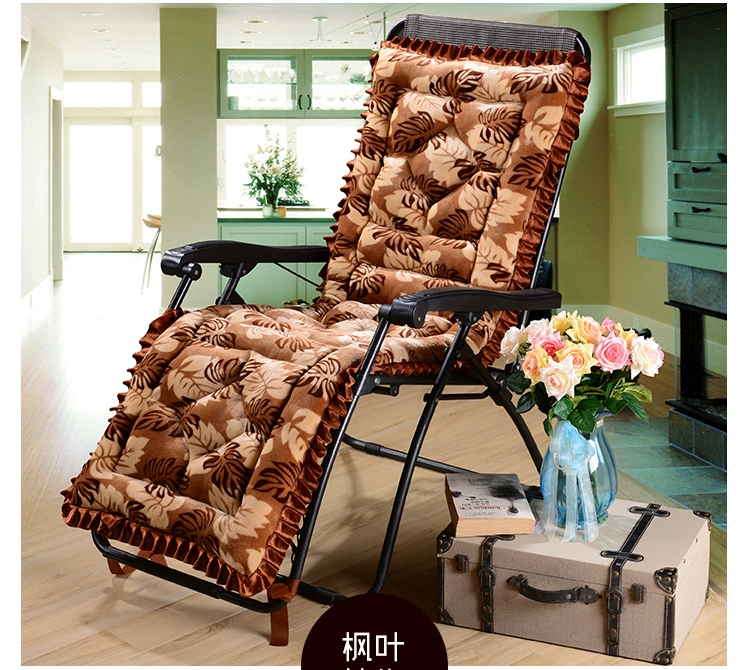 Chống trượt pad dày mùa đông ngủ trưa ghế wicker tựa lưng gấp boong ghế đệm sếp ba mảnh ghế sofa đệm - Ghế đệm / đệm Sofa