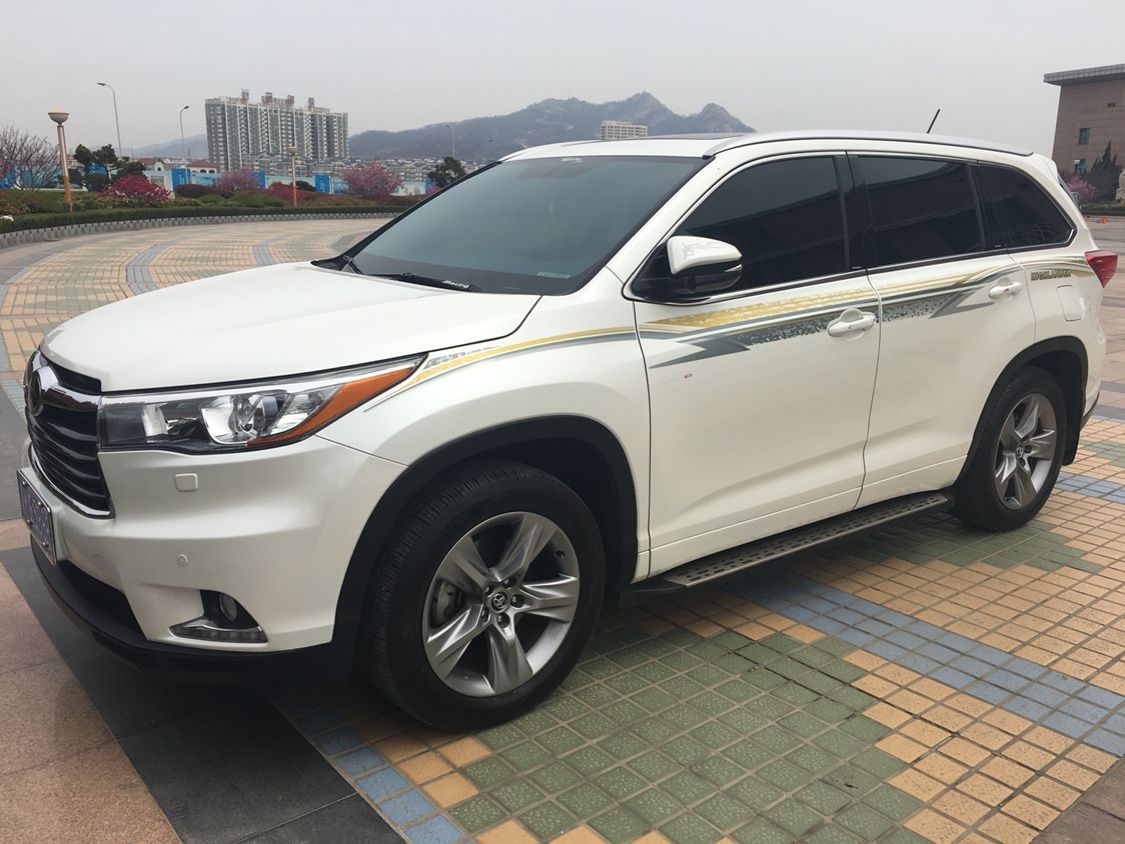 08-18 new Highlander dải màu cơ thể kéo hoa dán xe trang trí dán xe sửa đổi thắt lưng dòng màu dán xe - Sửa đổi ô tô cọ vệ sinh ô tô