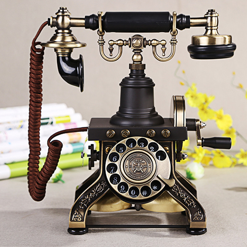 Los Bella HA1892 eiffel Tower antique with rope telephone European-style office home retro seat machine