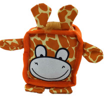  Pet toy dog toy Big dog puppy sound bite-resistant square canvas toy Cartoon shape golden retriever teddy