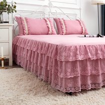 European bed skirt one piece lace princess bed cover 1 8m bed cover Simmons non-slip protective cover summer