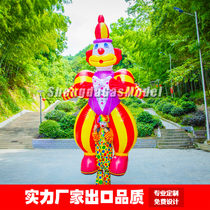 Bar activities custom inflatable walking fat clown gas mold people wear long legs clown gas mold cartoon beckoning gas mold