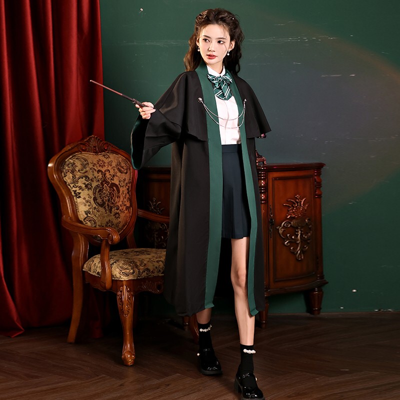 Harry Potter Co-Branded Jk Uniform Wizard Robe Hooded Cloak Magic Robe British Preppy Style Unisex Robe Harry Potter Co-Branded Jk Uniform Wizard Robe Hooded Cloak Magic Robe British Preppy Style Unisex Robe