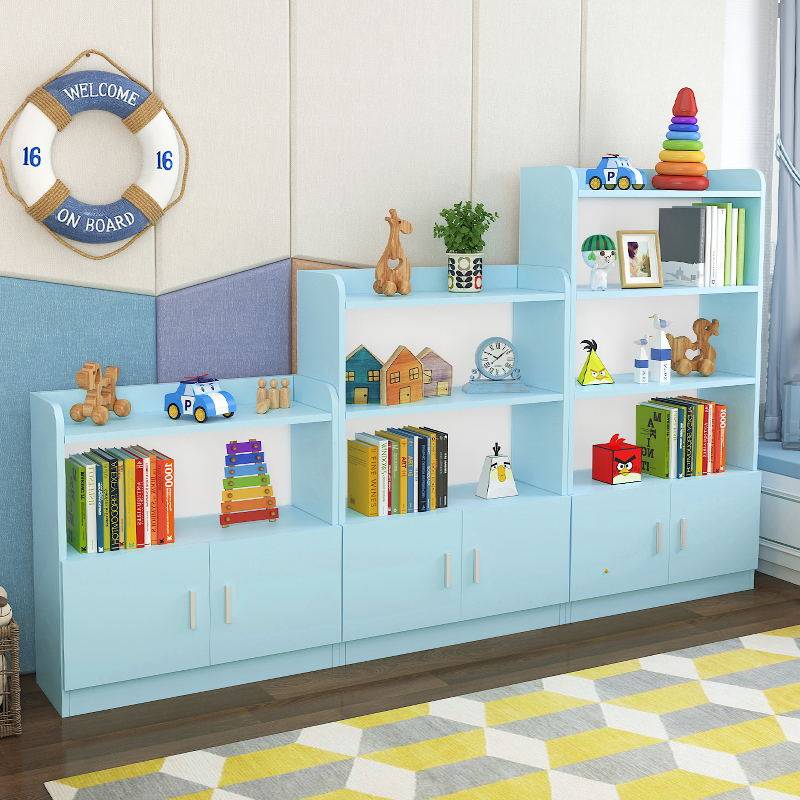 Simple Bookcase Bookcase Shelve Shelve Household Minimalist Floor Combined Children Multilayer Shelve Shelf Storage Cabinet