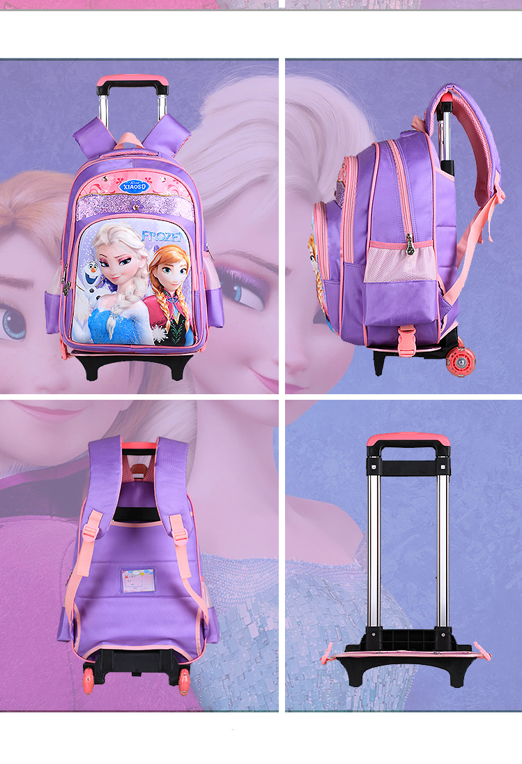New 3D Ice Romance Children Schoolbag Cặp cứu trợ Nam và nữ Học sinh Túi hành lý Ba lô balo cho bé trai
