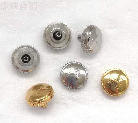 Watch parts male steel T41 head watch T41 fine neck silver gold crown 7mm7 0