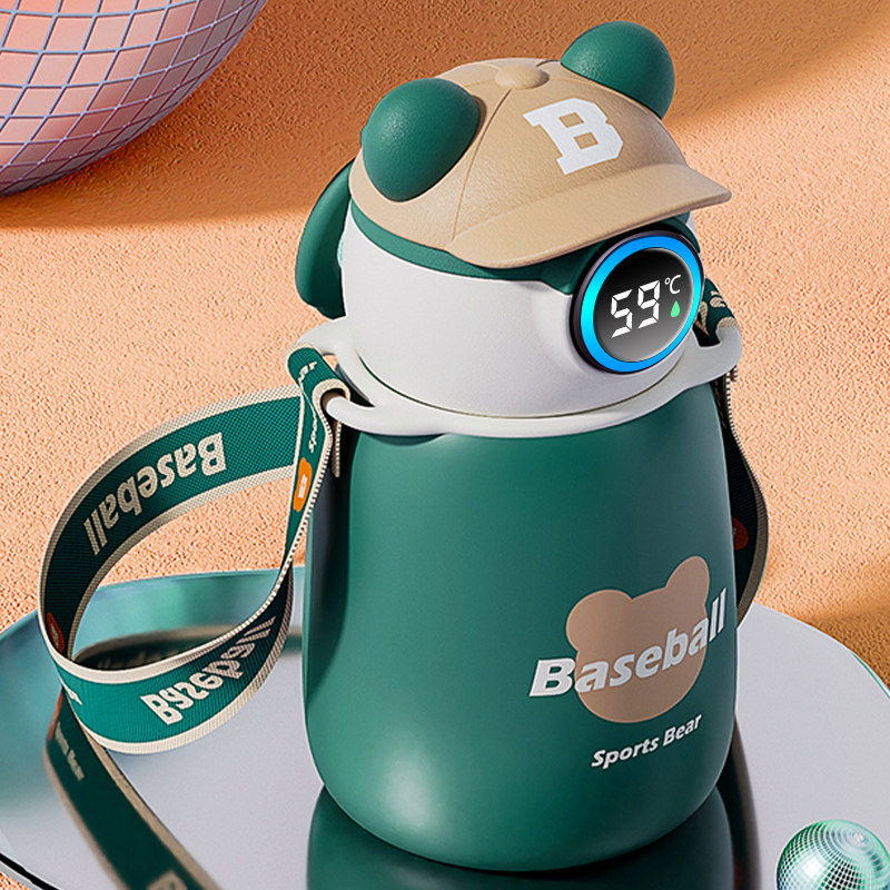 Insulated cup children 316 high face value Baby straw kettle girls boys Elementary school special water glass sub-Taobao