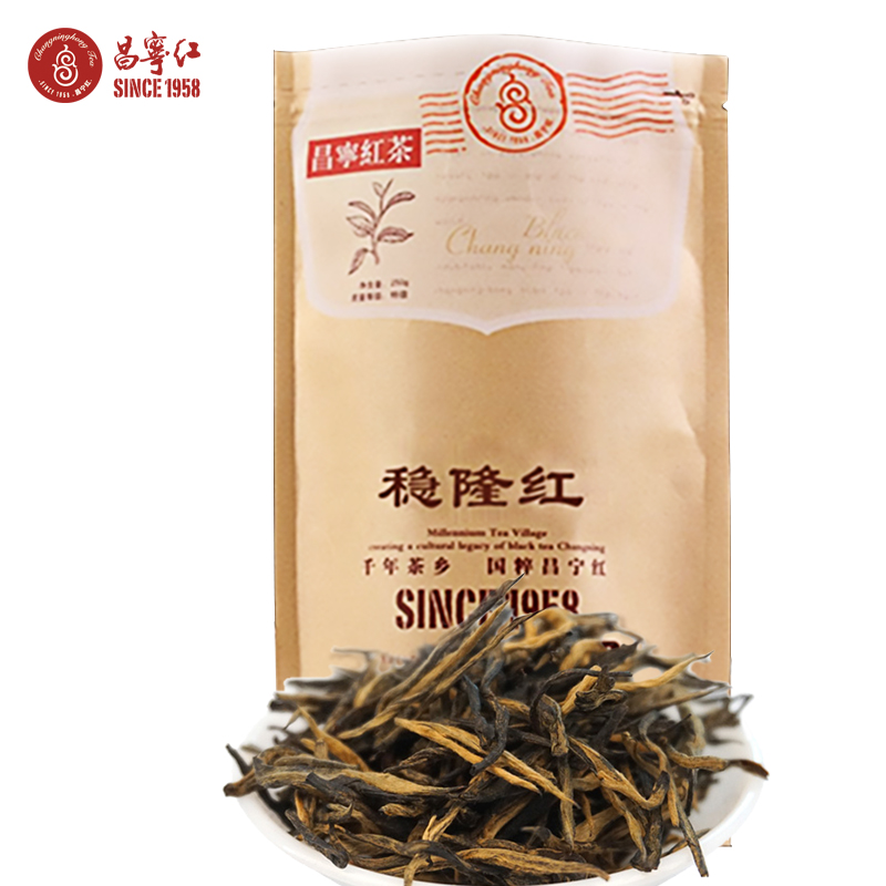 云南滇红茶特级蜜香凤庆古树茶大叶种红茶昌宁红稳隆红针200g袋装