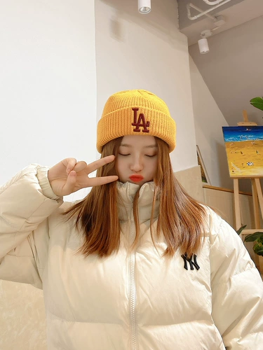 MLB Удерживающая тепло шерстяная классическая зимняя вязаная шапка