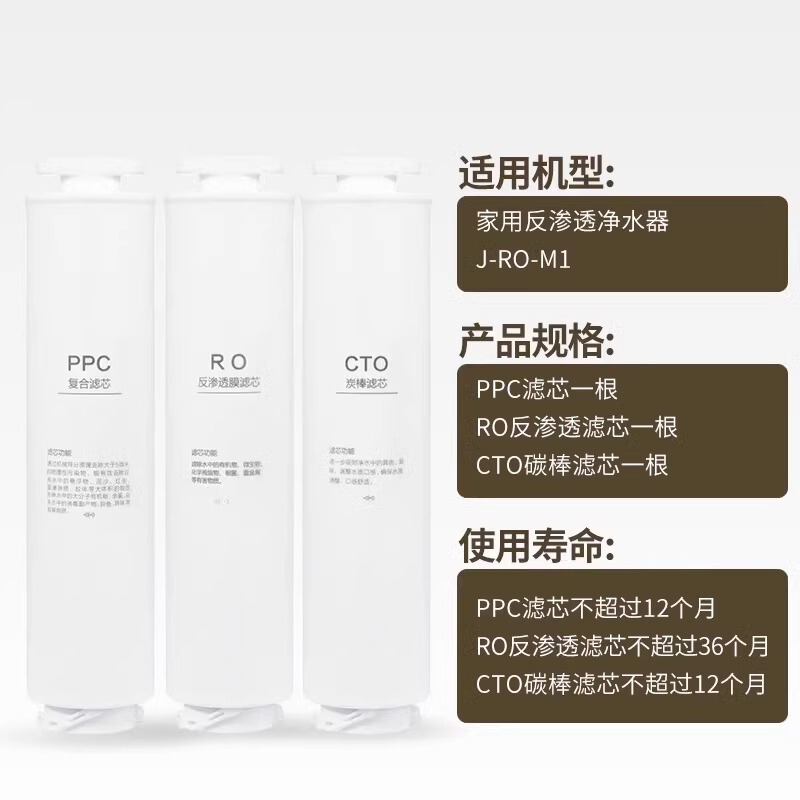 Xixinji Mr1 Water Purifier Knob Snap-On Filter Cartridge Compatible with Xiaoxin Special Ppc Composite + Reverse Osmosis Ro Membrane Cto