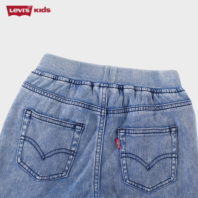 Levis Levis trẻ em ăn mặc 2020 Spring / Summer trai quần cổi quần Tight Casual Pants thời trang thời trang denim Sevens