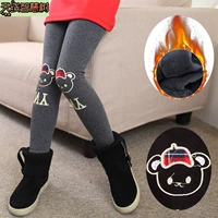 7 bé gái 9 quần legging mùa thu đông 2018 mới wave 6 trẻ em mặc 8 trẻ em 12 tuổi cộng với quần nhung dày quan dai cho be