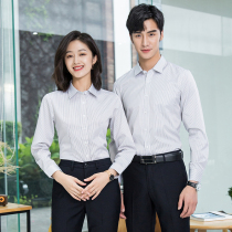 Shirts professional wear mens and womens same hakama suits interviews jewelry hotel front desk work clothes fashionable dress temperament