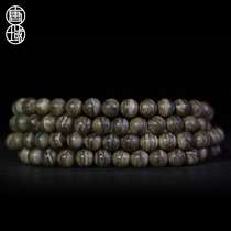Tangyu Mani waterlogging agarson 8mm108 men and women Black Oil cool fragrance rhyme rosary beads bracelet