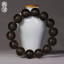 Tang Dynasty submerged grade Nha Trang black and white Qinan agarwood hand string men and women Collection grade fidelity full of black oil old material