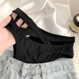 Черное нижнее белье, сексуальные штаны, хлопковый ремень, коллекция 2023