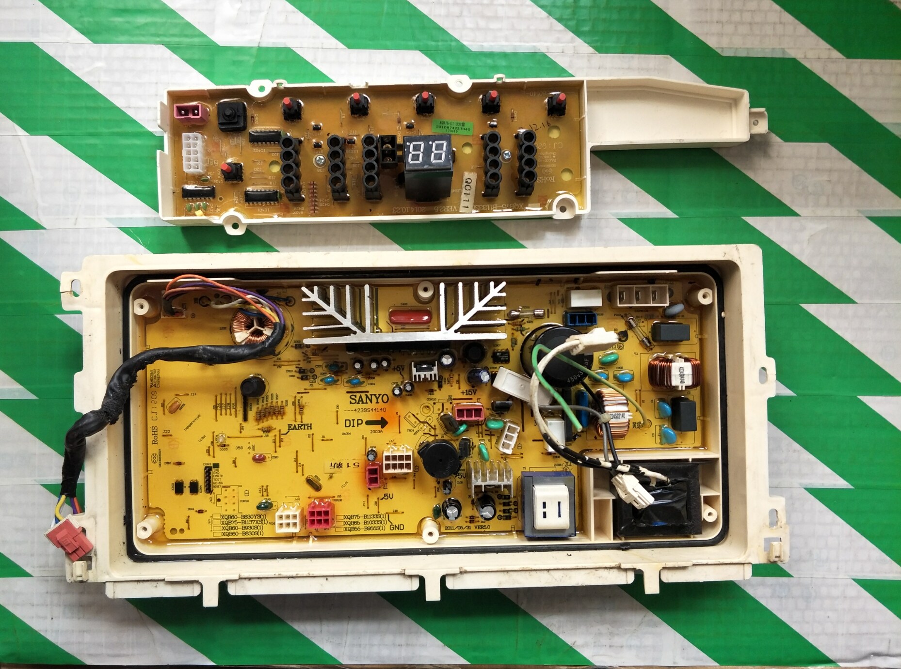 Three-ocean frequency conversion washing machine circuit board Main board XQB75-B1133S B1136S 1033S Display panel