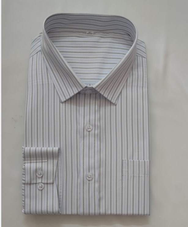 Zhongzhu New Men's Striped Shirt Business Hall Business Company Work Clothes Shirt Short-Sleeved Work Summer Hotel Zhongzhu New Men's Striped Shirt Business Hall Business Company Work Clothes Shirt Short-Sleeved Work Summer Hotel