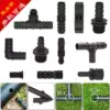 Luyang PE pipe Greenhouse micro-spray pipe fittings Drip irrigation pipe irrigation nozzle Three-way straight-through elbow choke plug pe pipe fittings