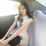 «Непочтеное название цветов» Корейский колледж Фэн Сяофей рукав первой любитель маленькой белой юбки сладкая принцесса торт платье