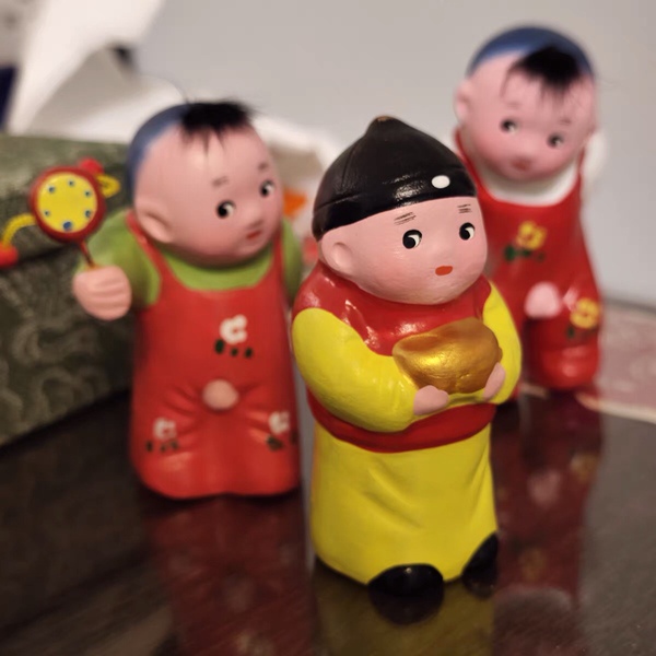 Tianjin Specialty Clay Figure Zhang Handicraft Small Ornaments Gift for Friends Xiaobaizi Qiaozi Decoration Travel Small Gift