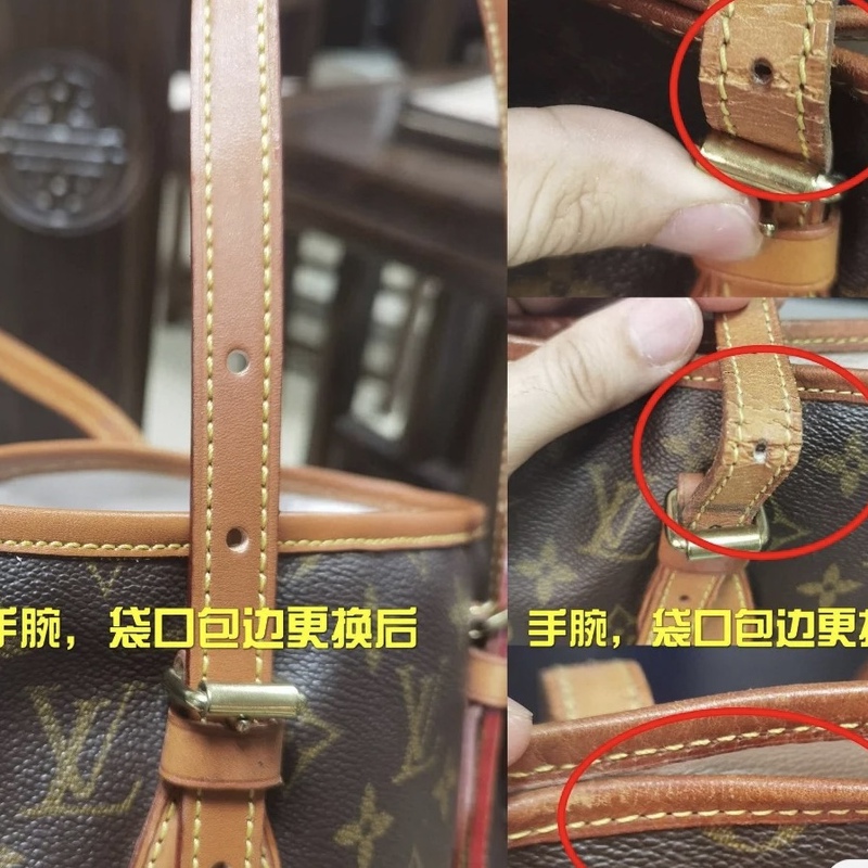 Luxury Bag Repair and Modification: Lv Replacement Leather, Color Change, Edge Oiling, Full Bag Color Change, Zipper Replacement, Lining Replacement, Shoulder Strap Replacement
