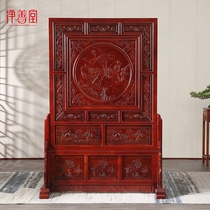 Solid wood screen entrance entrance porch partition Dongyang wood carving Chinese screen living room shielding hotel company home screen home