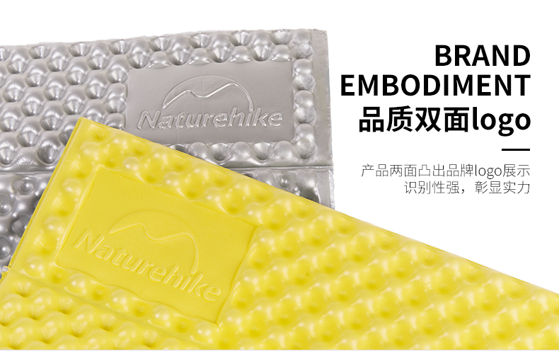 NH di động trứng đơn lồng nhôm màng lều ẩm pad pad siesta pad thiết bị cắm trại ngoài trời di động - Thảm chống ẩm / Mat / Gối xốp lót nền nhà