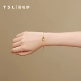 Золотой счастливый клевер, браслет, цепочка, ювелирное украшение с буквами