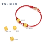 [Десять миллиардов субсидий] TSL Xie Ruilin золотая бусина с цветком типа 5D твердое золото не соответствует браслету X4700-X4704