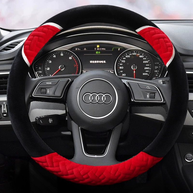 Audi mới A3A5A4LA6LA8LQ3Q5 Q7S8 Hàn Quốc nữ dễ thương ấm áp mùa đông sang trọng bọc vô lăng xe hơi cách thay dây curoa ô tô rotuyn ô tô 