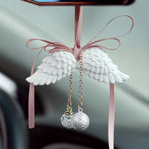 Car high-end creative car perfume accessories aromatherapy Lady pendant angel wings pendant water Bell