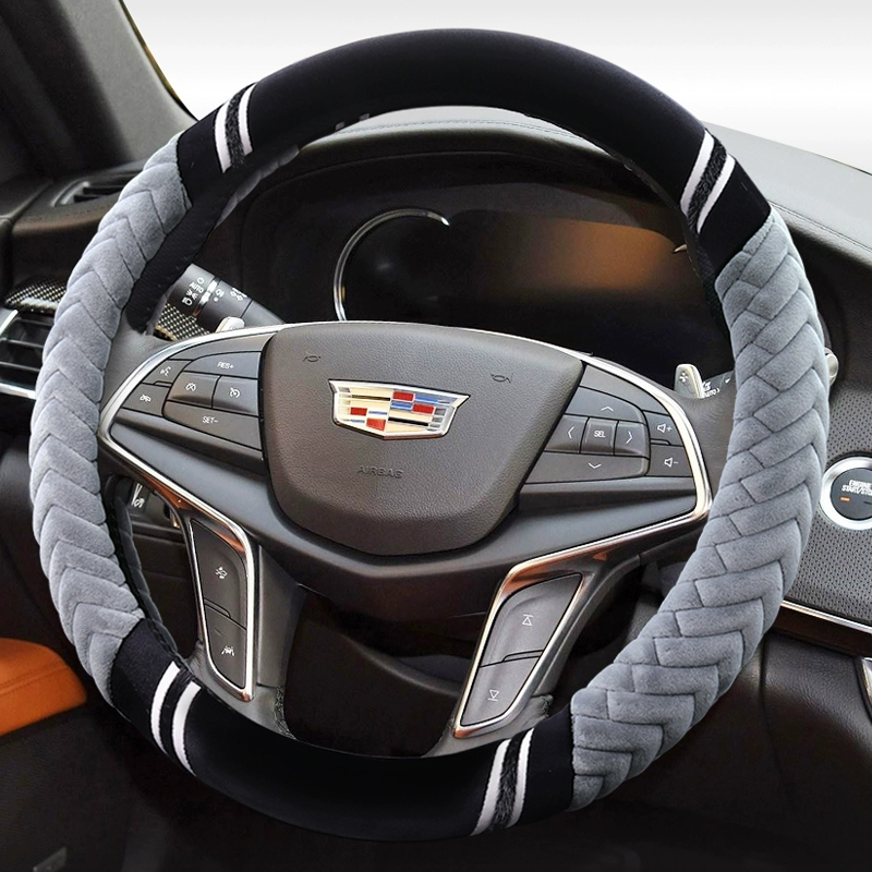 Thích hợp cho mùa đông Cadillac bọc vô lăng ấm áp sang trọng ATS-L CT5 CT6XT456 bọc tay lái ô tô cách lắp dây curoa innova cảo vô lăng honda 