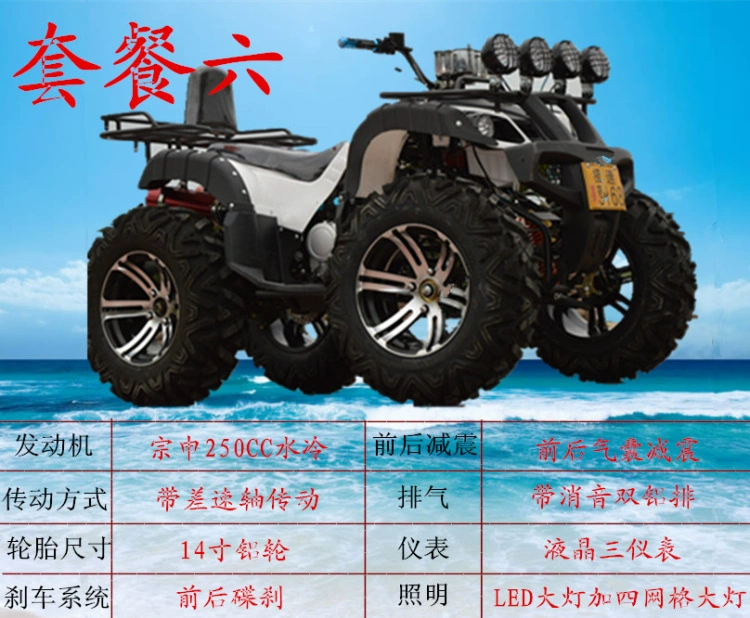 Zongshen 150-250 ổ trục vi sai mới 14 inch xe mô tô phân khối lớn ATV bốn bánh