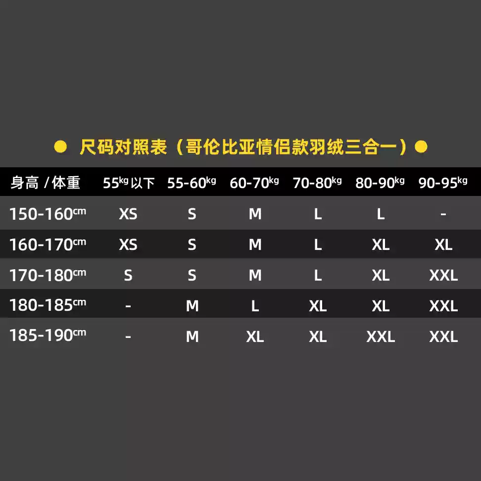 【add to cart for li jiaqi's october 16th hot deals】colombian unisex waterproof 90% duck/goose down 3-in-1 jacket