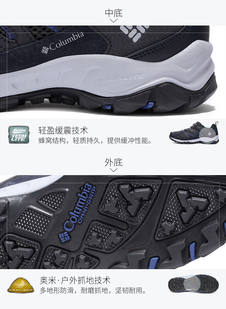 [Cổ điển] Giày đi bộ đường dài mùa xuân và mùa hè cho nam Columbia Columbia YM1182 - Khởi động ngoài trời giày bảo hộ đẹp