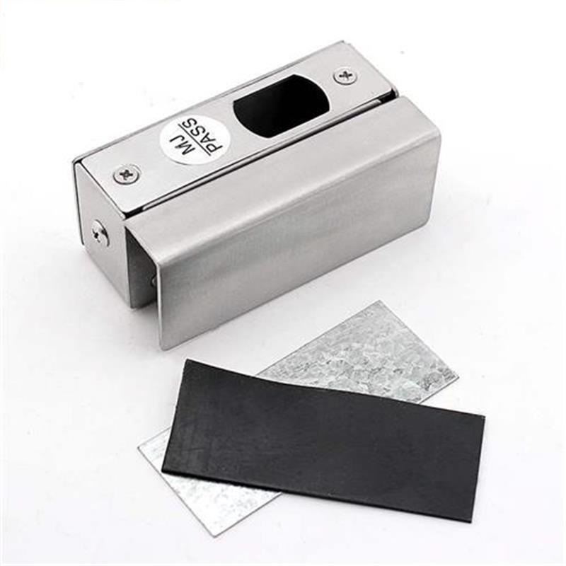 Access control electric mortise lock bracket glass door clip stainless steel door clip U shaped bracket No frame lock large number steel clamp accessory