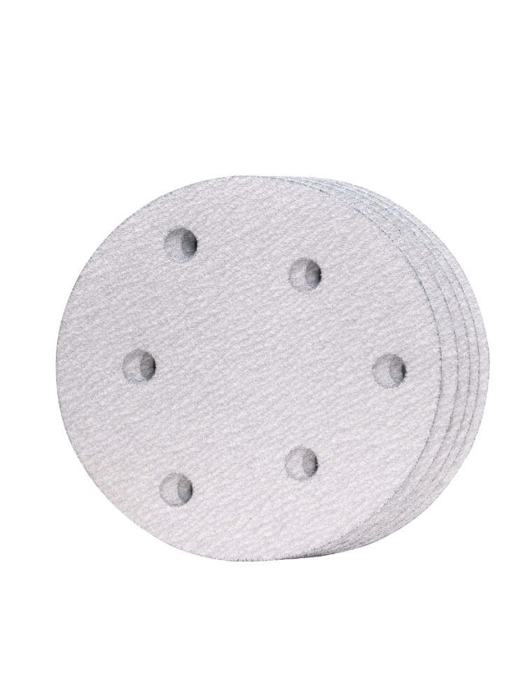 Taurus Sandpaper 4/5/ 6inch Flocking Dry Sanding Self-Adhesive Disc Woodworking Sanding Polishing Disc Air Sander Sanding Pad