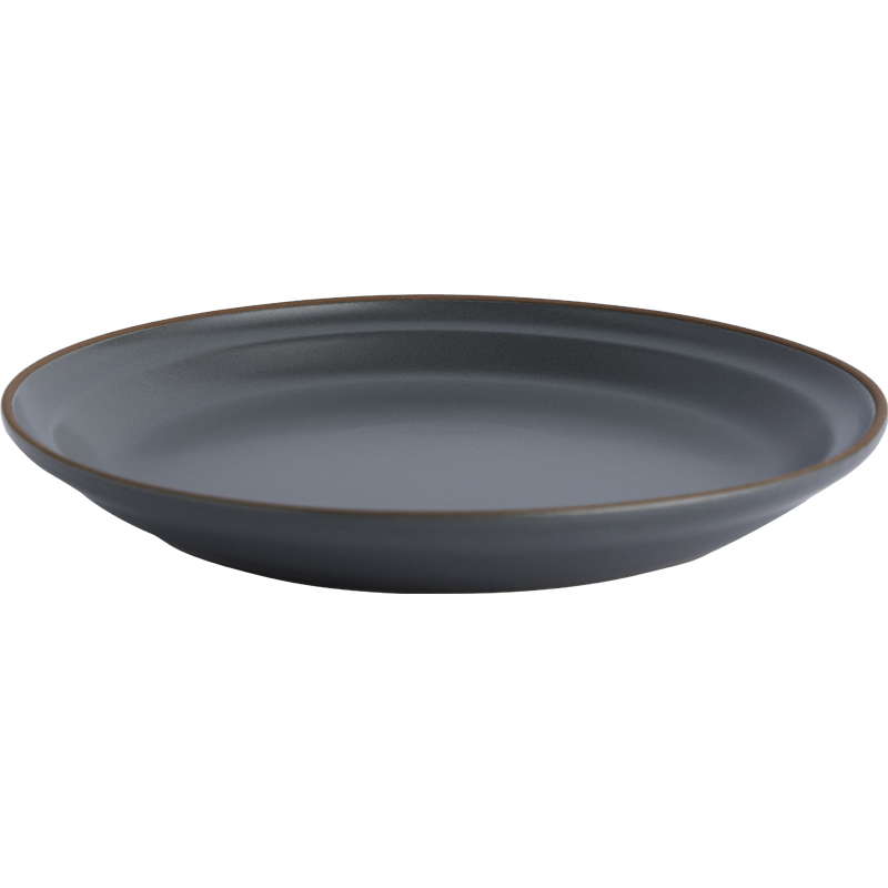 The dishes suit household creative temperament grey ceramic tableware Nordic contracted western - style food bowl dish dish plate plate